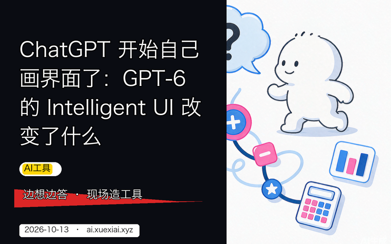 ChatGPT 开始自己画界面了：GPT-6 的 Intelligent UI 改变了什么