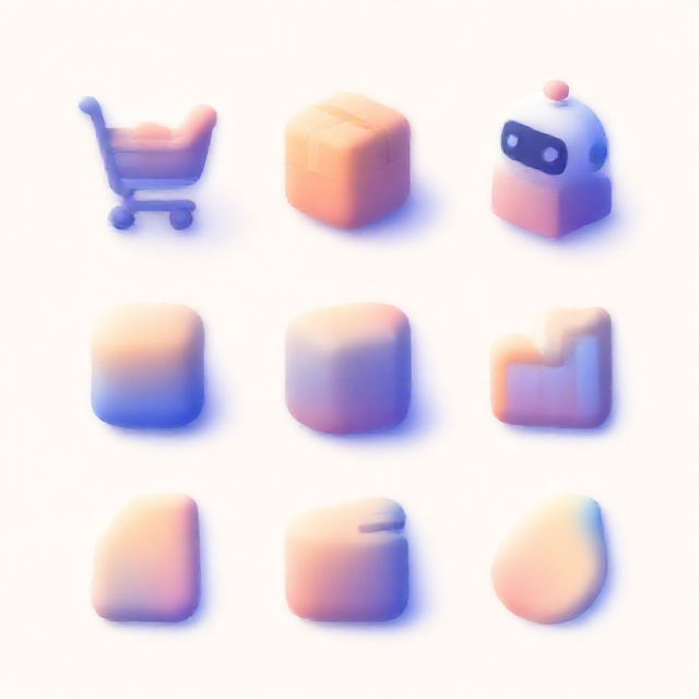 3D 等距图标套装 提示词预览